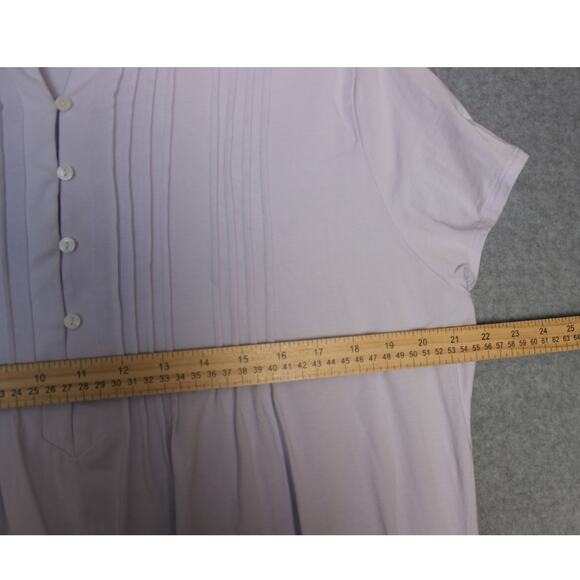 Lands' End‎ Womens Light Purple SS Blouse Size Large - Picture 2 of 5